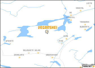 map of Vegårshei