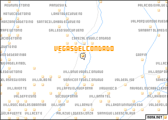 map of Vegasdel Condado