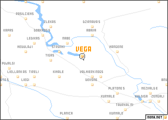 map of Vēga