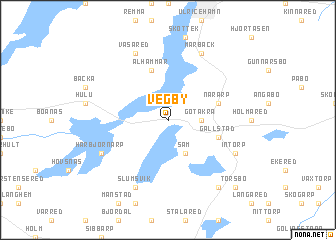 map of Vegby