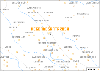 map of Vegon de Santa Rosa