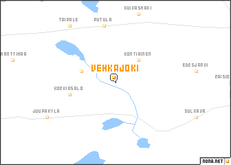 map of Vehkajoki