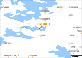 map of Vehkalahti