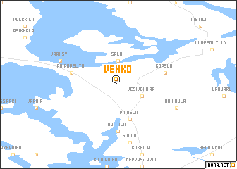 map of Vehko