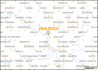 map of Vehlovice