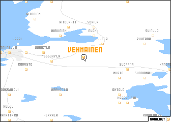 map of Vehmainen