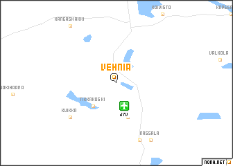 map of Vehniä