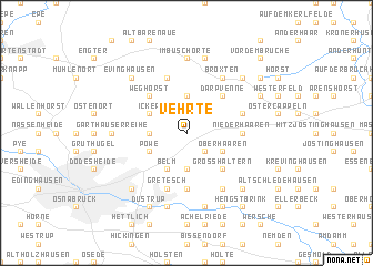 map of Vehrte