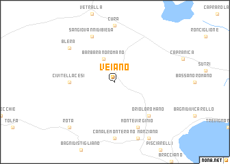 map of Veiano