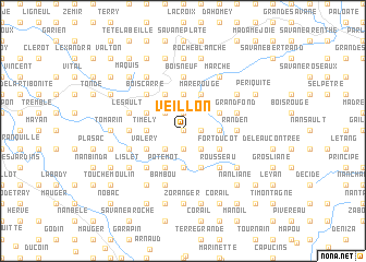map of Veillon