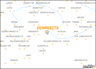 map of Veimpuszta