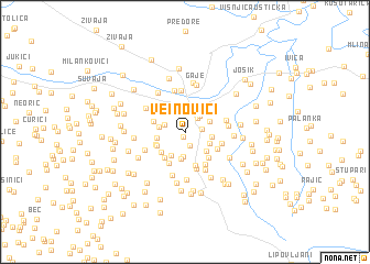 map of Veinovići