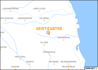 map of Veinticuatro