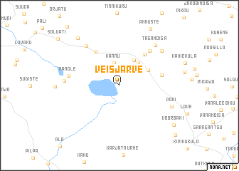 map of Veisjärve