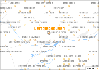 map of Veitriedhausen