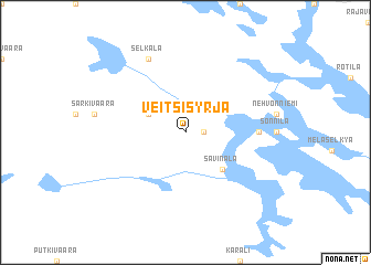 map of Veitsisyrjä
