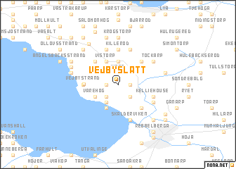 map of Vejbyslätt