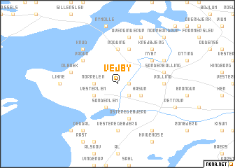 map of Vejby