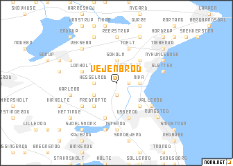 map of Vejenbrød