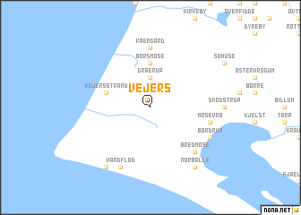 map of Vejers