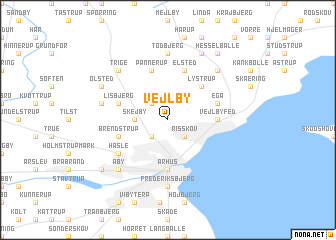 map of Vejlby