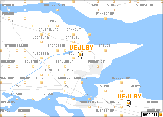 map of Vejlby