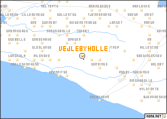 map of Vejleby Holle