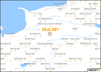 map of Vejleby