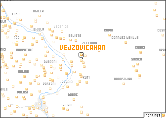 map of Vejzovica Han