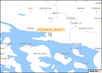 map of Vekhkalakhti