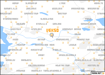 map of Veksø