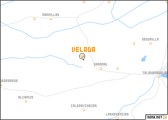 map of Velada