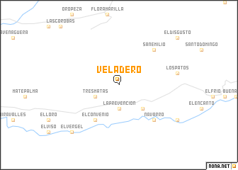 map of Veladero