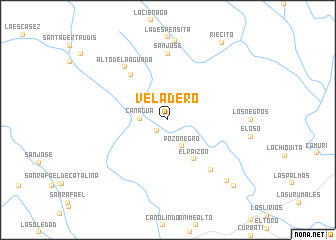 map of Veladero