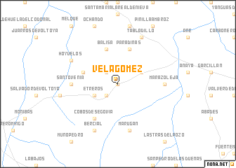 map of Velagómez