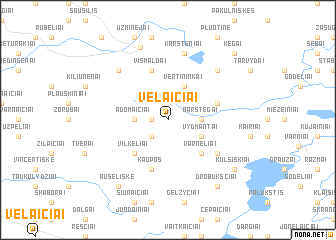 map of Vėlaičiai