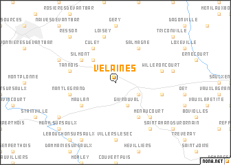 map of Velaines