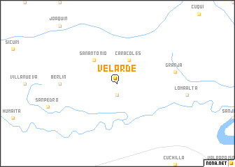 map of Velarde