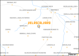 map of Velascálvaro