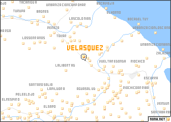 map of Velásquez