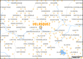 map of Velásquez