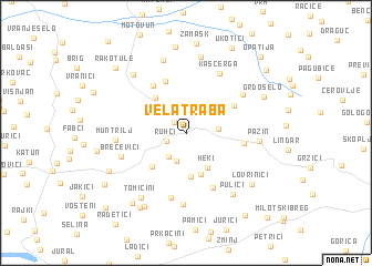 map of Vela Traba