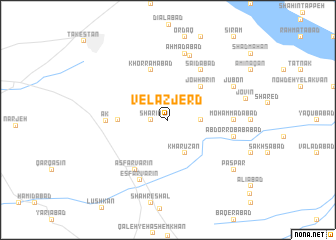 map of Velāzjerd