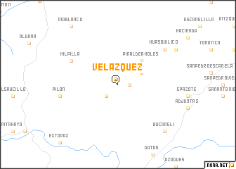 map of Velázquez