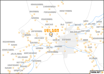 map of Veldān