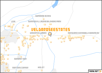 map of Velda Rose Estates