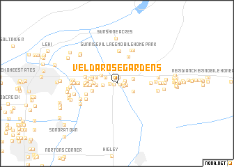 map of Velda Rose Gardens