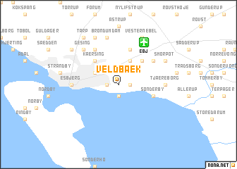map of Veldbæk