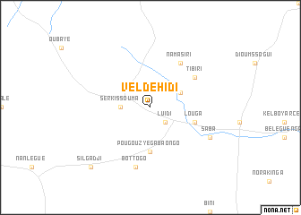 map of Véldéhidi