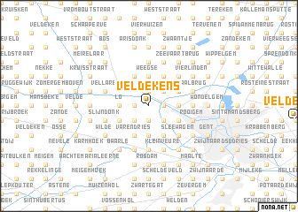 map of Veldekens